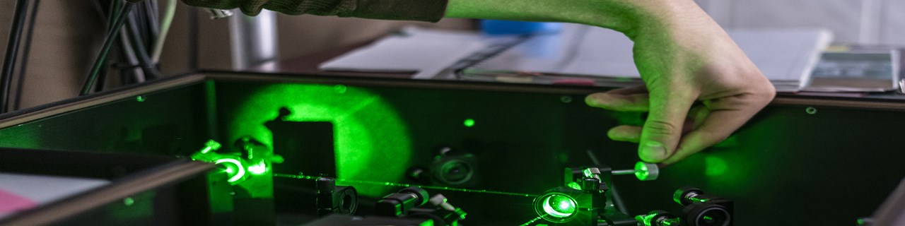 Scientist Work With Laser Mac