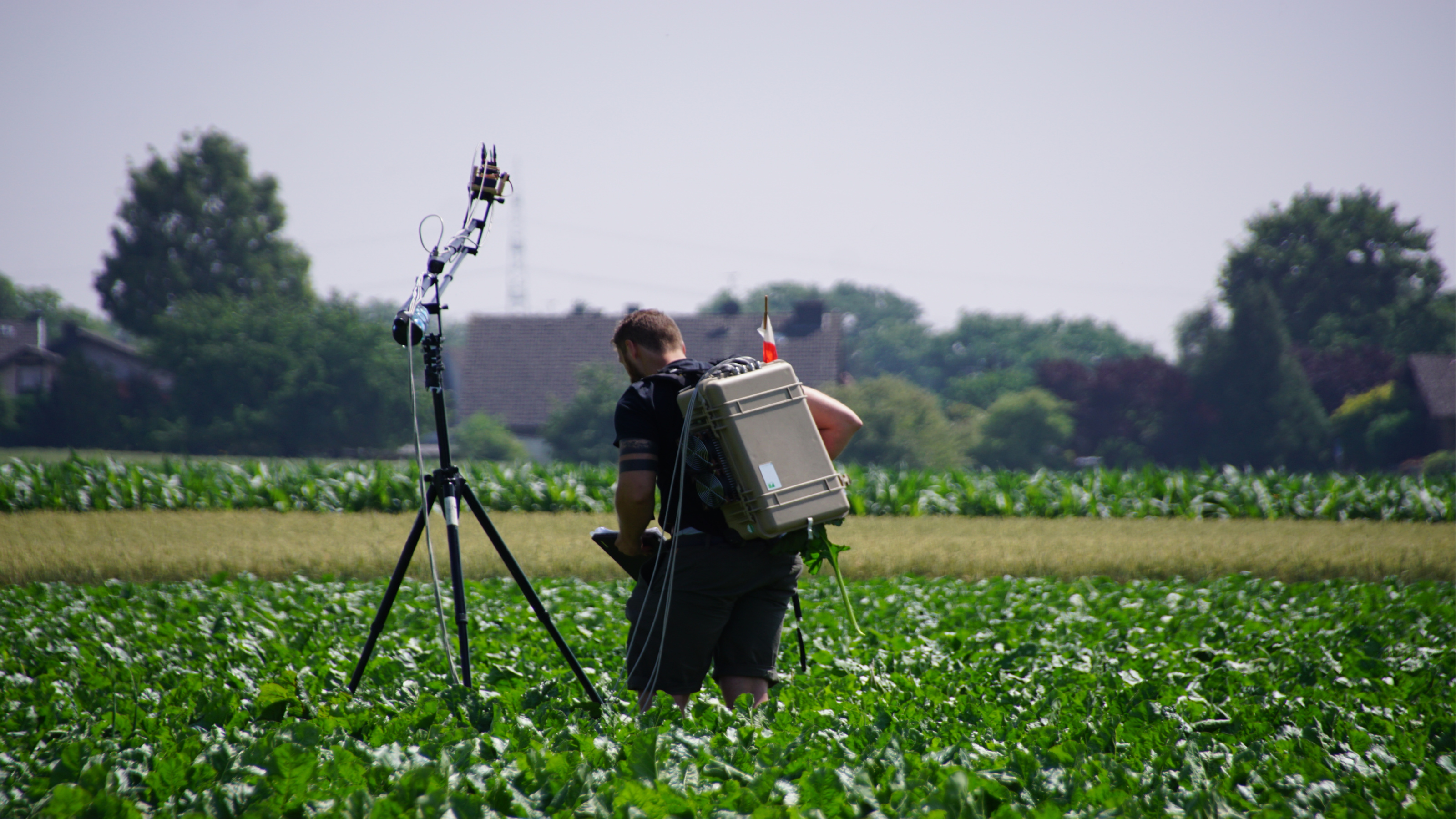 Andreas Burkart from JB Hyperspectral in the field